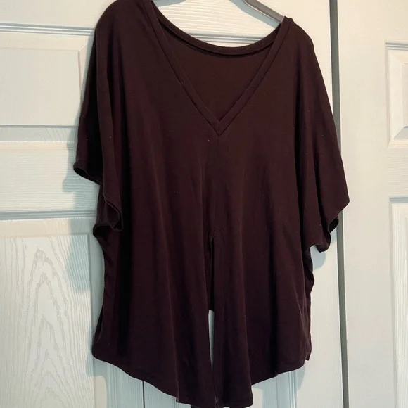 🍊Old Navy Maroon Athletic T-Shirt with Tie Back XL🍊 - Picture 3 of 8